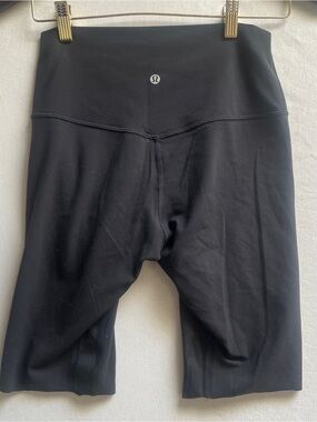 Lululemon Align High-Rise Cut-Off Bike Shorts Black Size 8